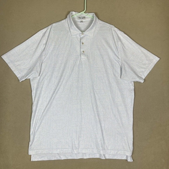 Peter Millar Other - Peter Millar Polo Shirt Adult Extra Large White Summer Comfort‎ Golf Rugby Mens